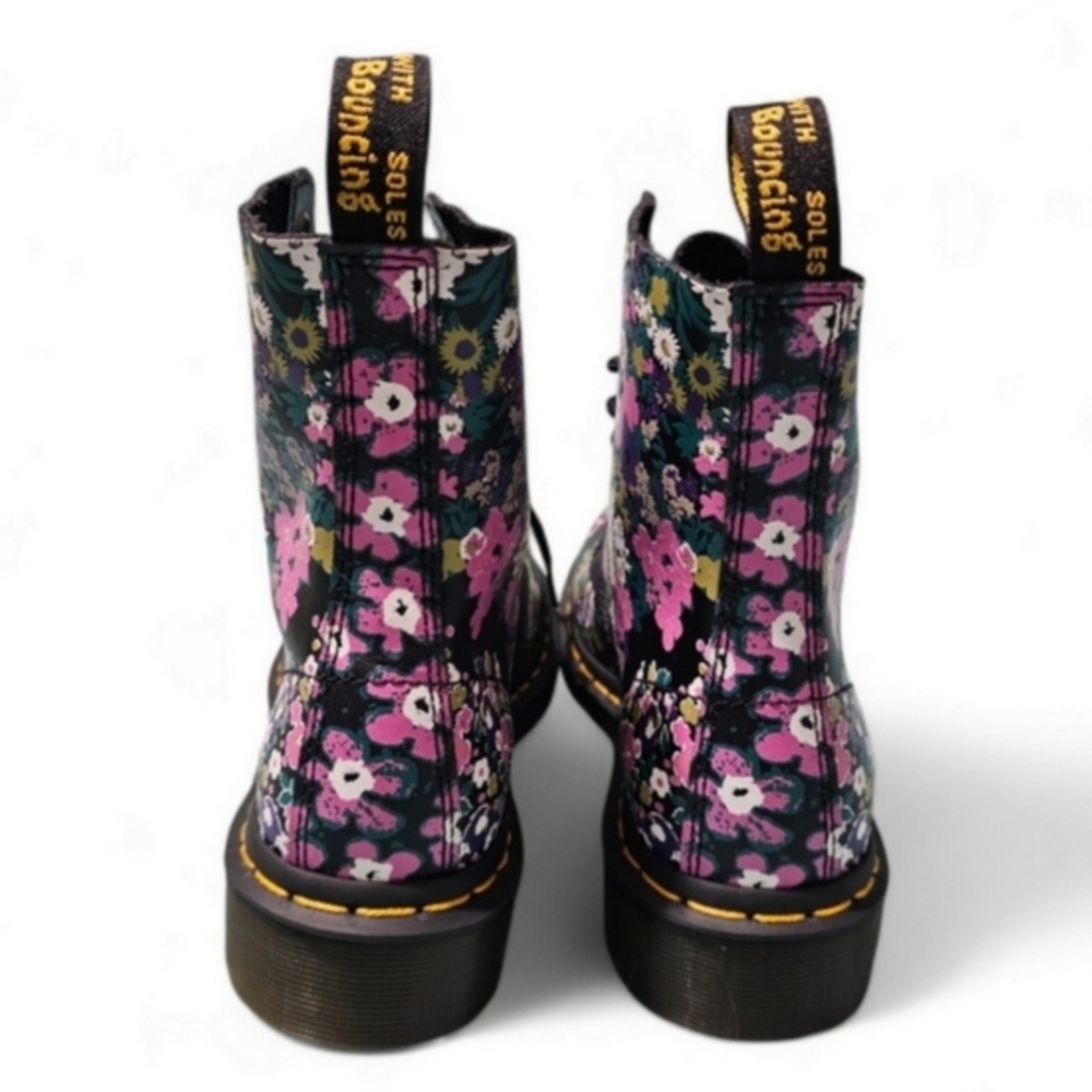 Dr. Martens Pascal Vintage Floral Backhand Boots Womens Size 6 - Picture 2 of 7